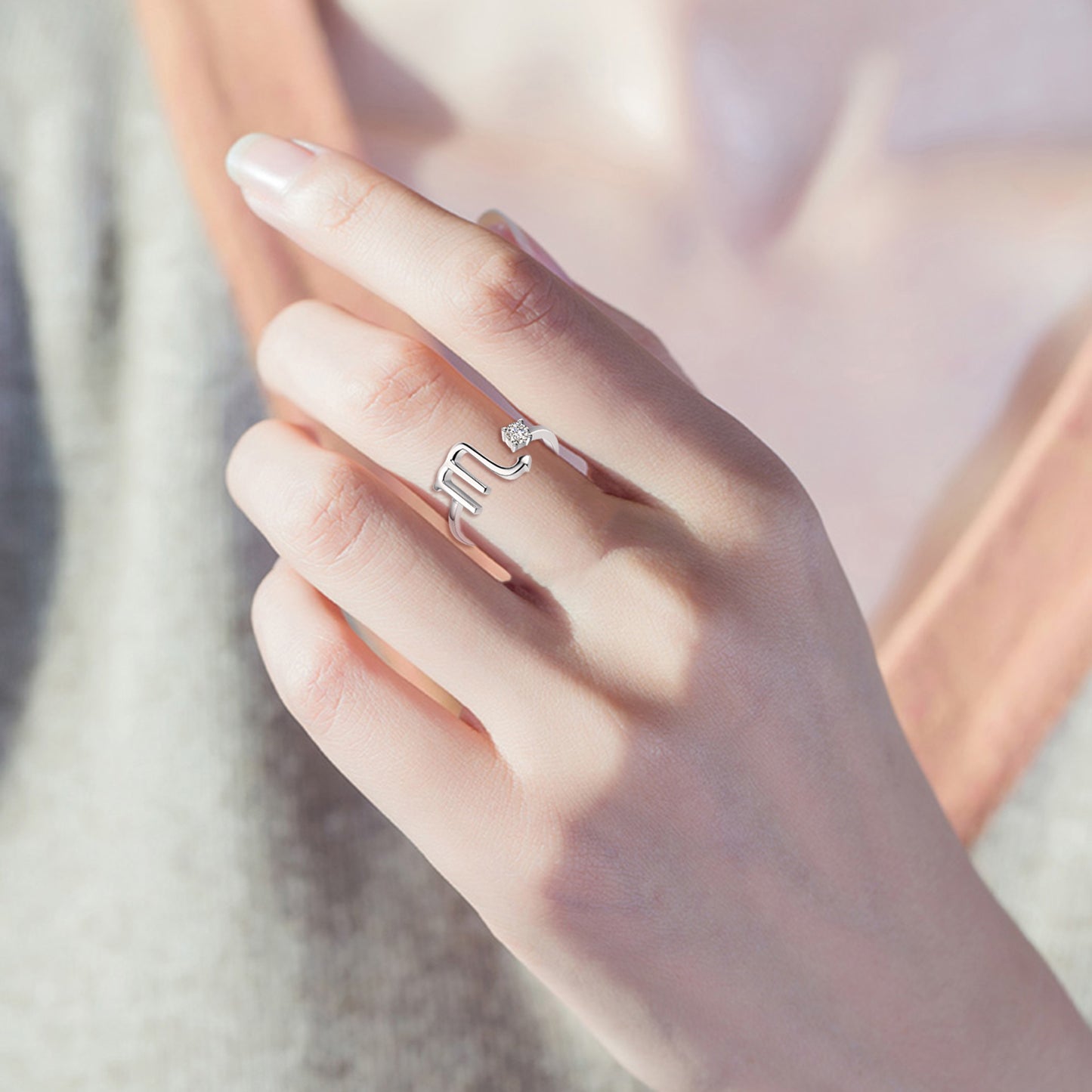 925 Sterling Silver Zodiac Sign Ring