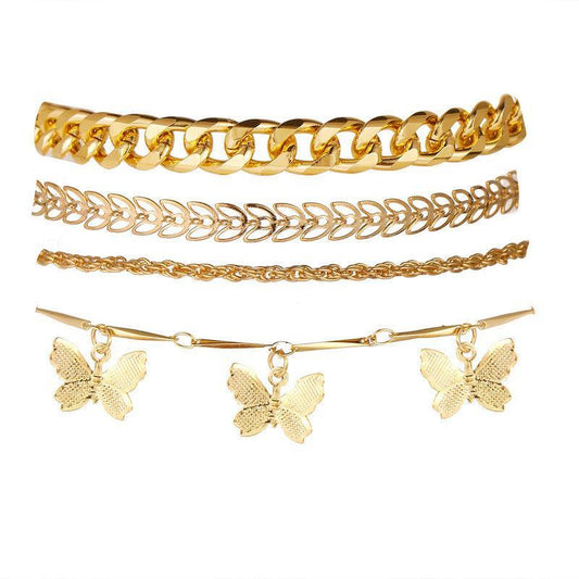 Butterfly Bracelet Set 4 Pieces