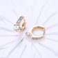 Mini  Circular Earrings in 14K Gold