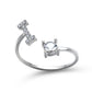 Adjustable 26 Initial Letter Ring For Women