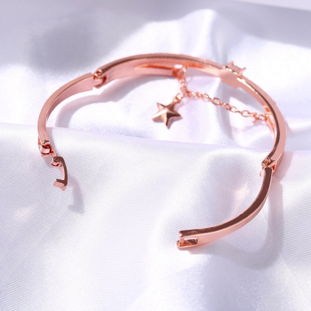 Star Drop 18K Rose Gold Plated Bracelet
