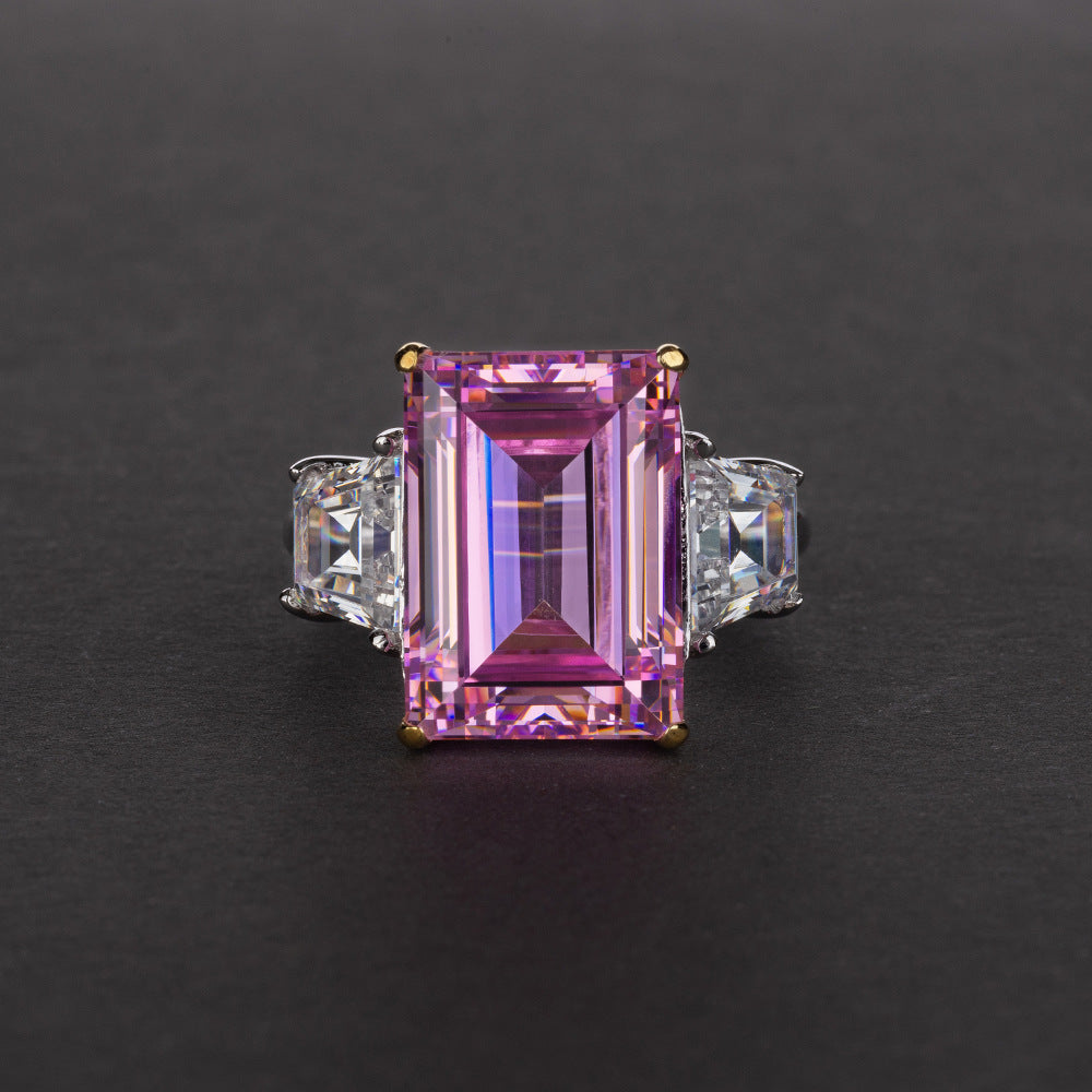 Sapphire Rectangle Beautiful Silver Jewelry