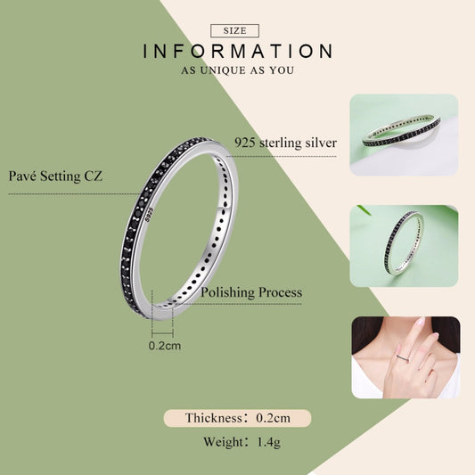 925 Sterling Silver Dazzling CZ Rings for Mother