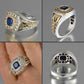 Cubic Zirconia Rings blue