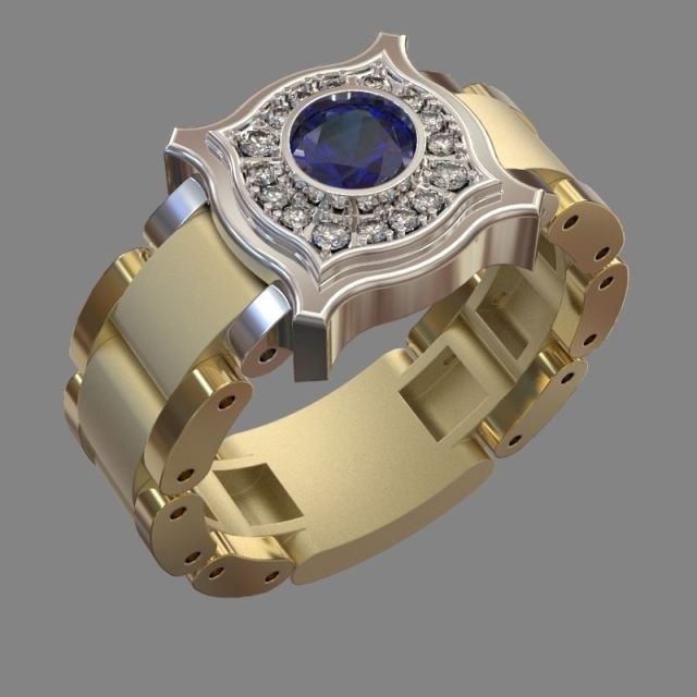 Cubic Zirconia Rings Fashion Ring blue