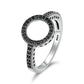 925 Sterling Silver Forever Clear CZ Round Rings