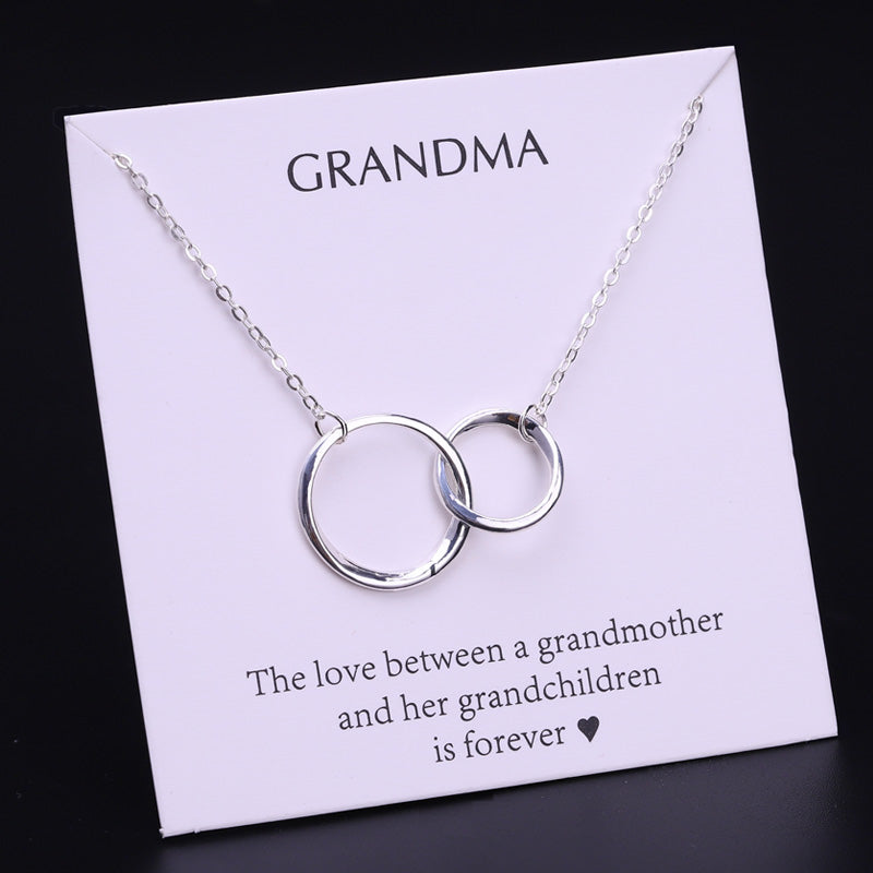 Mom Daughter Family Necklace