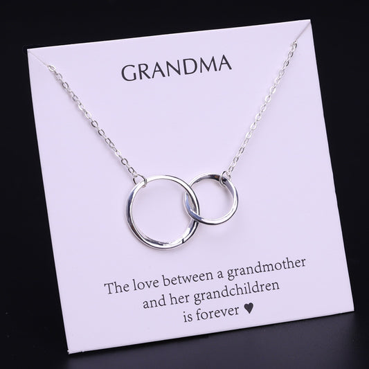 Mom Daughter Family Necklace