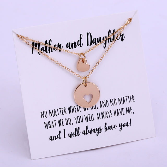 Mom Daughter Family Necklace