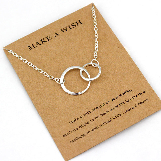 Mom Daughter Family Necklace