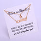 Mom Daughter Family Necklace