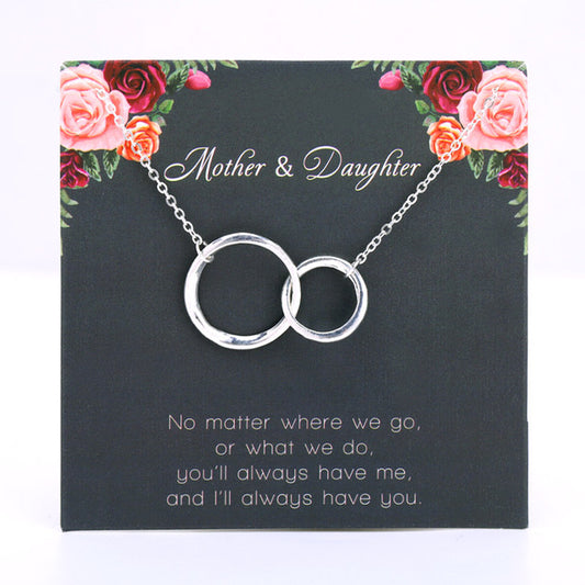 Mom Daughter Family Necklace