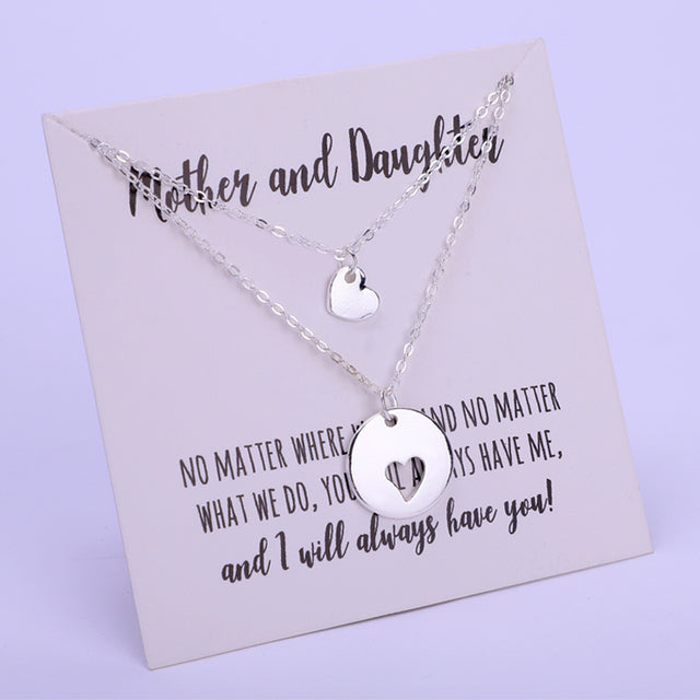 Mom Daughter Family Necklace
