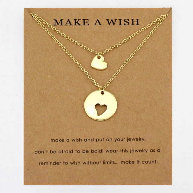 Mom Daughter Family Necklace