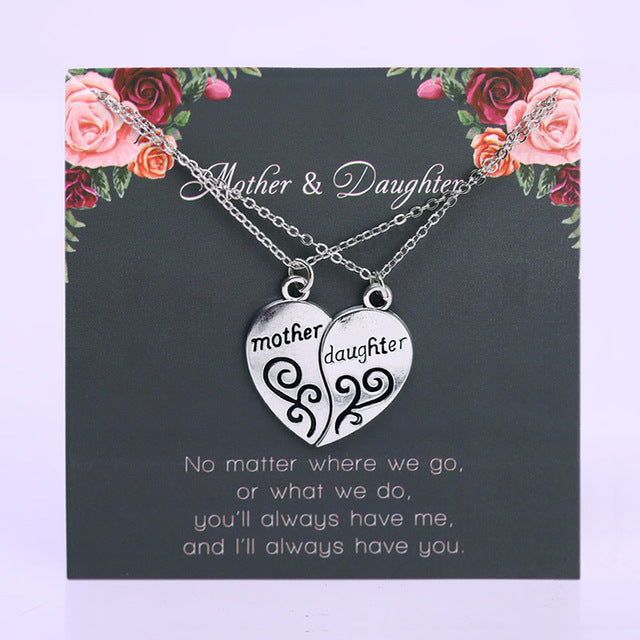 Mom Daughter Family Necklace