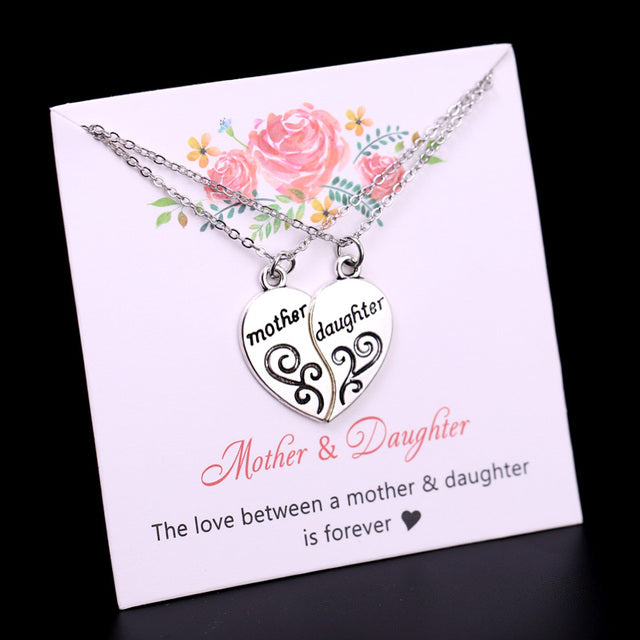 Mom Daughter Family Necklace