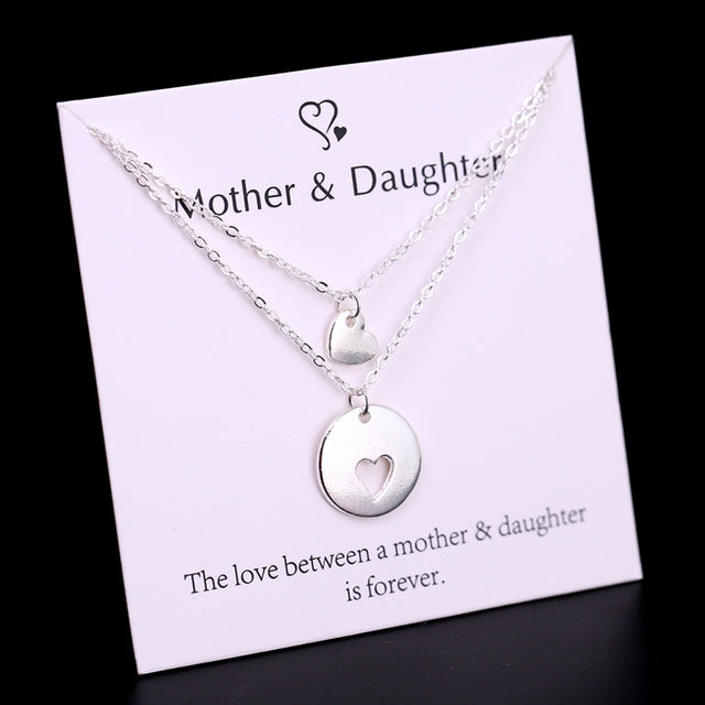 Mom Daughter Family Necklace