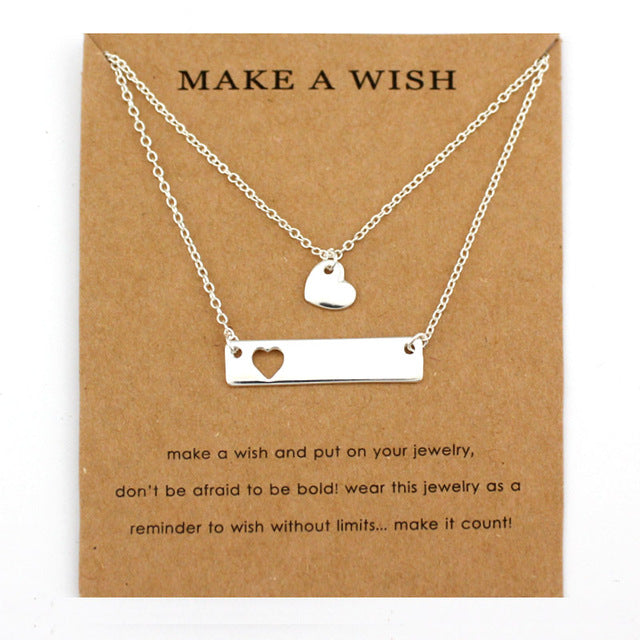 Mom Daughter Family Necklace