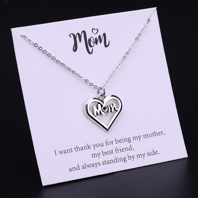 Mom Daughter Family Necklace