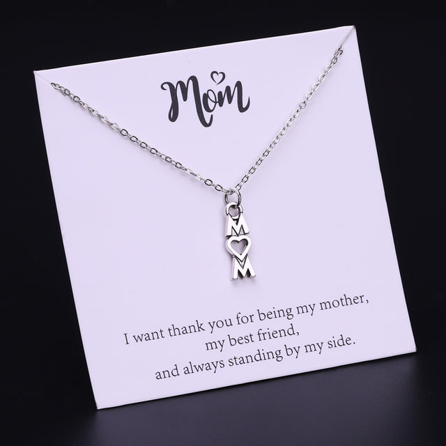 Mom Daughter Family Necklace