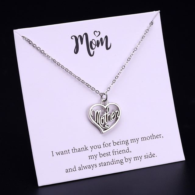 Mom Daughter Family Necklace