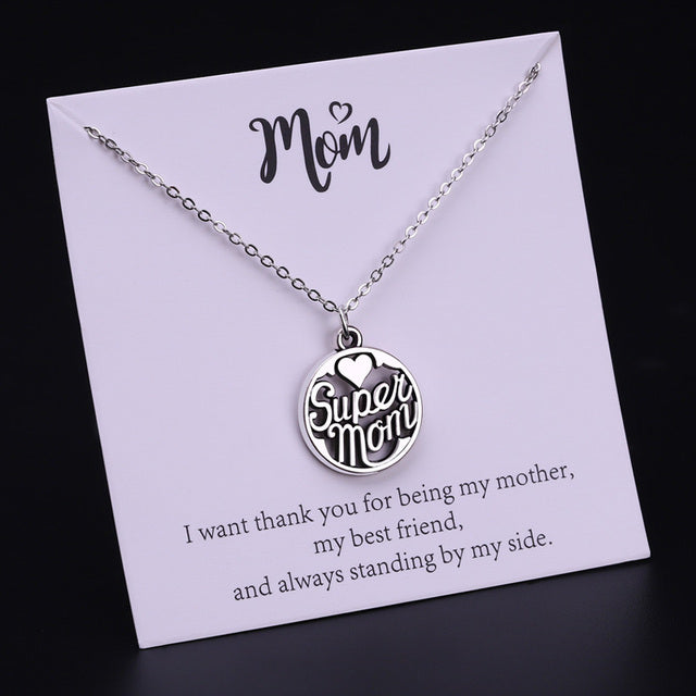 Mom Daughter Family Necklace