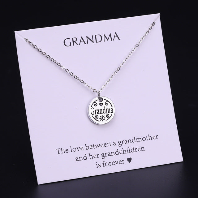 Mom Daughter Family Necklace