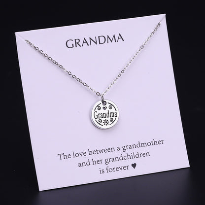 Mom Daughter Family Necklace