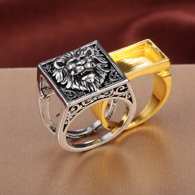 Cubic Zirconia Rings two tone Fashion Ring 