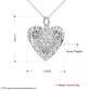 Photo Frame Pendant Necklace Snake Chain