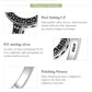 925 Sterling Silver Forever Clear CZ Round Rings