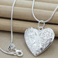 Photo Frame Pendant Necklace Snake Chain