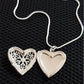 Photo Frame Pendant Necklace Snake Chain