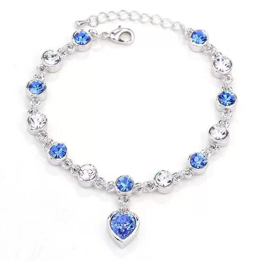 Multi-Color Stones Heart Shape Ring