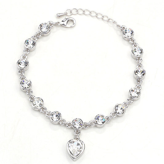 Multi-Color Stones Heart Shape Ring