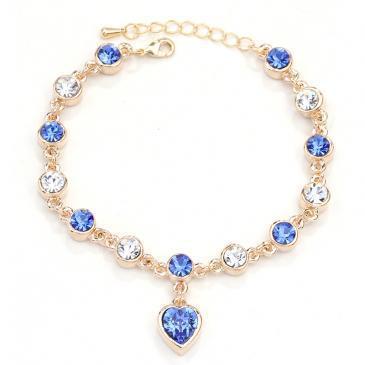 Multi-Color Stones Heart Shape Ring