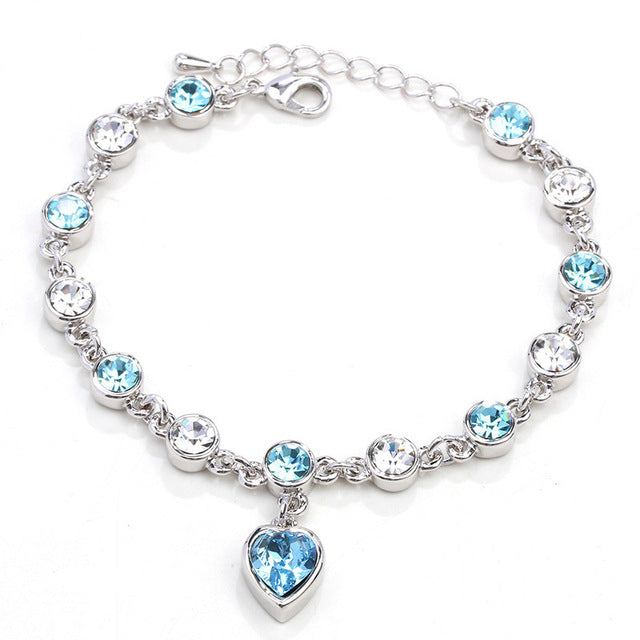 Multi-Color Stones Heart Shape Ring