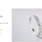Sterling Silver Line Clear CZ Rings