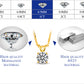 Moissanite Pendant 925 Silver Necklace