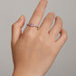 Sterling Silver Pink Love CZ Ring