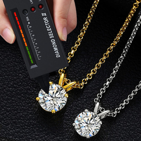 1CT Moissanite 925 Silver Necklace