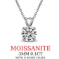 1CT Moissanite 925 Silver Necklace