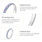 925 Sterling Silver Simple Contrast-Color Ring