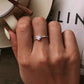 Sterling Silver Pink Love CZ Ring