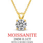 Moissanite Pendant 925 Silver Necklace