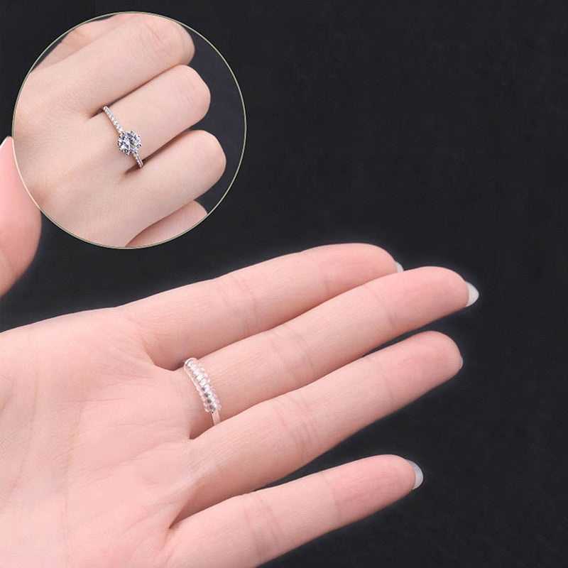 Transparent Invisible Ring Size Adjuster