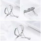 Stackable Clear CZ Double Layer Adjustable Ring