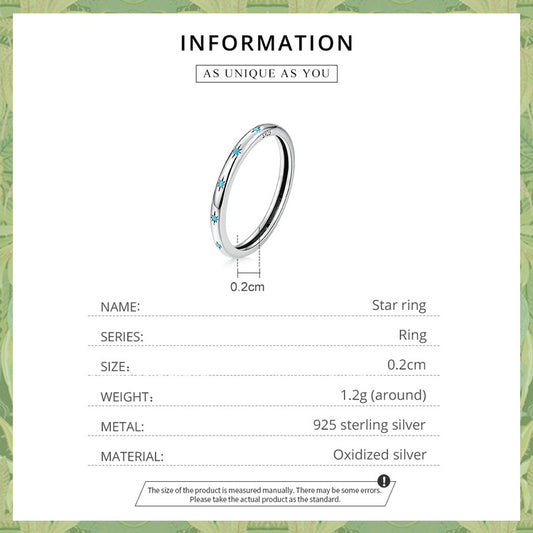 Simple Sterling Silver Ring Turquoise information