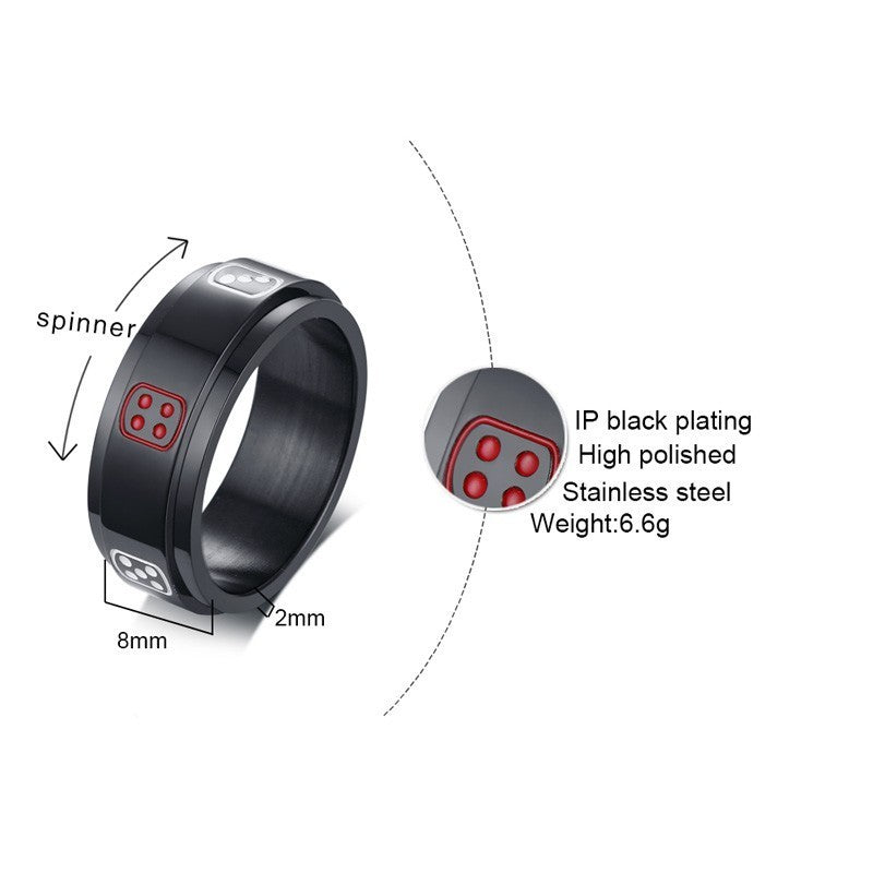 Stylish Spinner Stainless Steel Rings