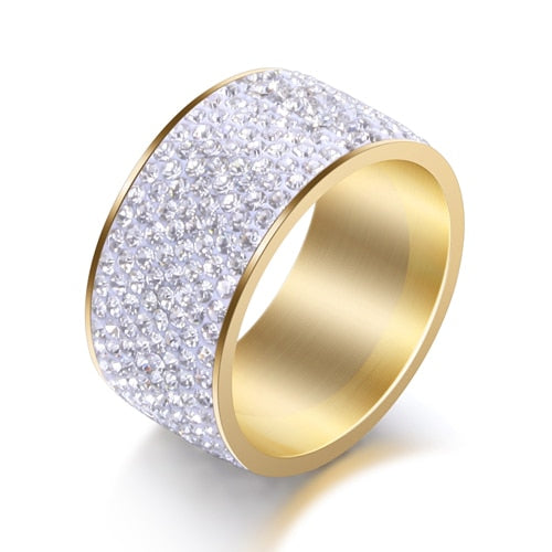 Crystal Shine Black Ring